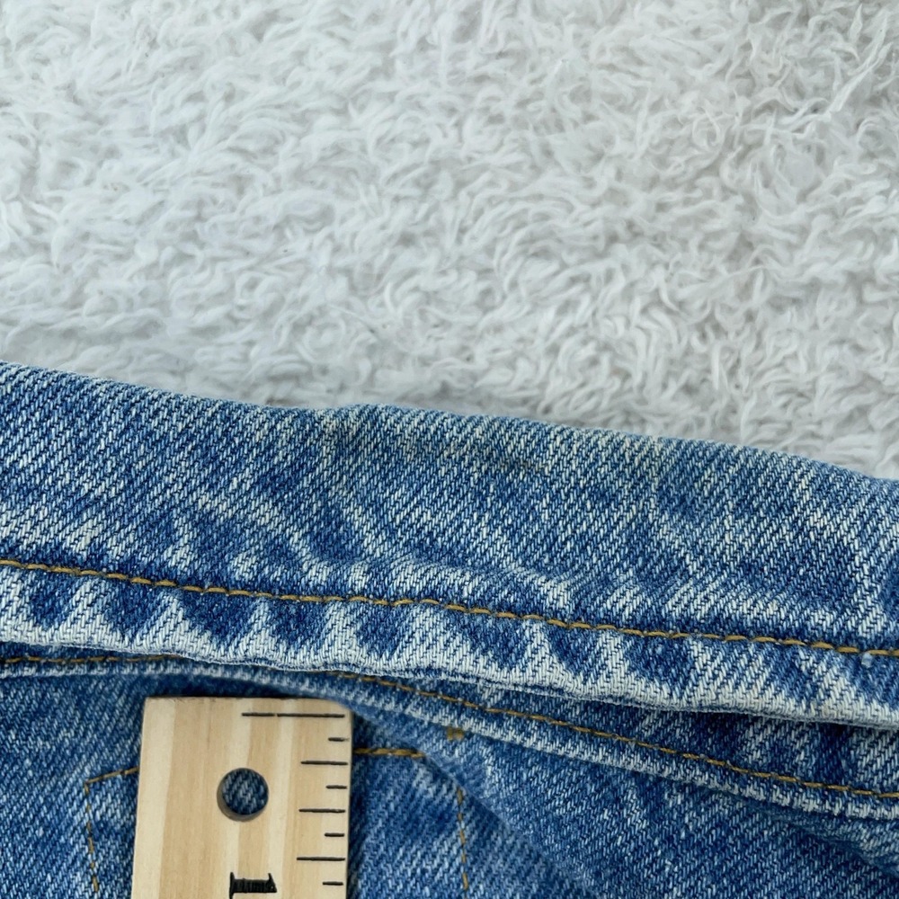 VINTAGE Lee Denim Jacket CROP FIT M/L Trucker Corvette Callaway Grand Sport 90s - Picture 7 of 12